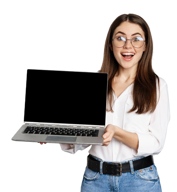 Pessoa com laptop